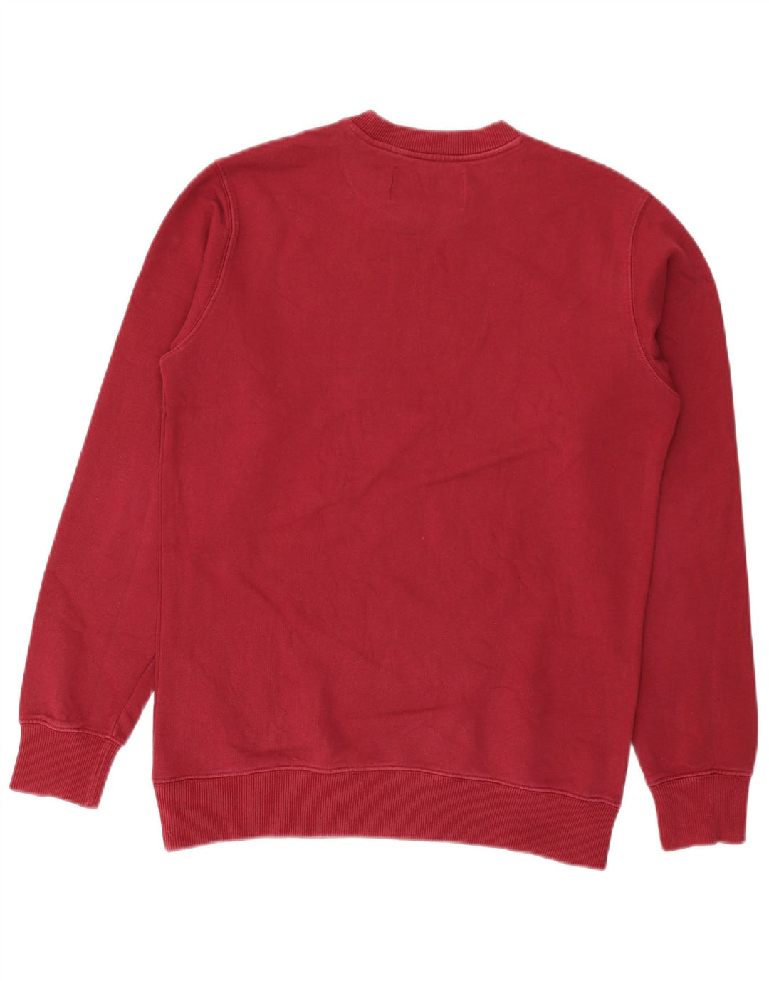 Calvin Klein Jeans Masculino moletom gráfico jumper pequeno algodão vermelho