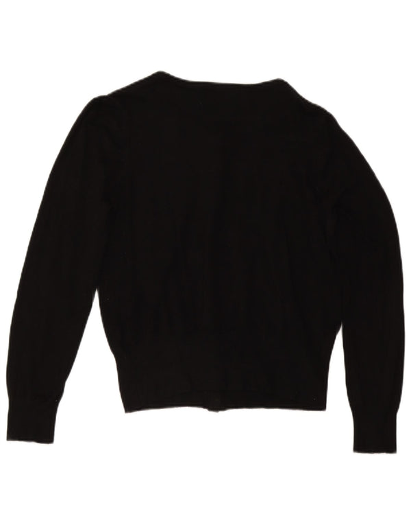 Suéter cardigã feminino Marks & Spencer UK 14 viscose preta média