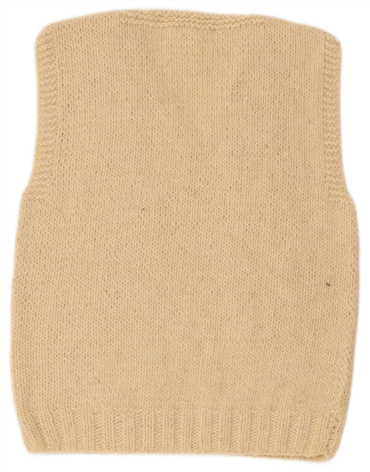 Regata masculina vintage com colete médio bege