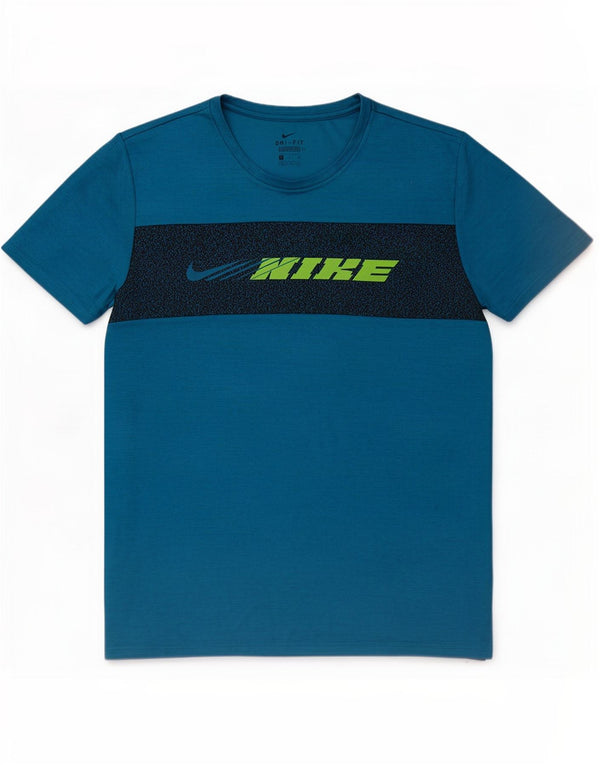 Camiseta Nike Masculina Dri Fit Standard Graphic Top XL Azul Colourblock