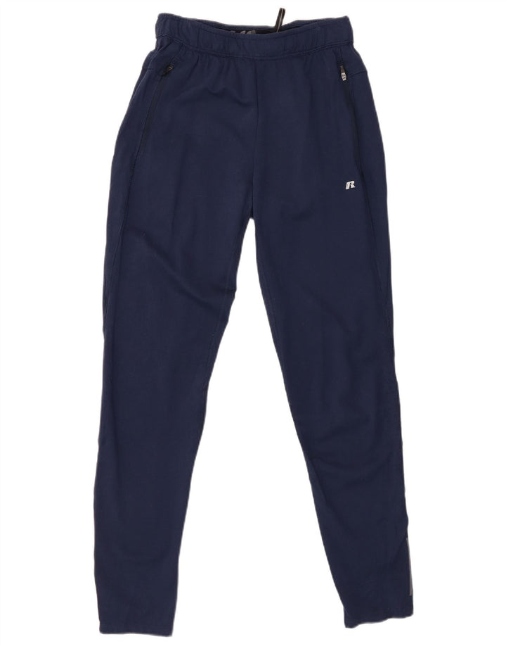 Calça de treino feminina RUSSELL ATLÉTICA pequena azul marinho rayon
