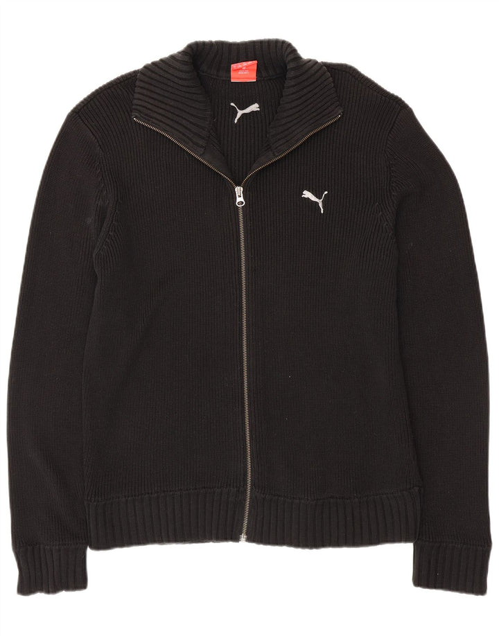 Suéter cardigã masculino PUMA grande preto