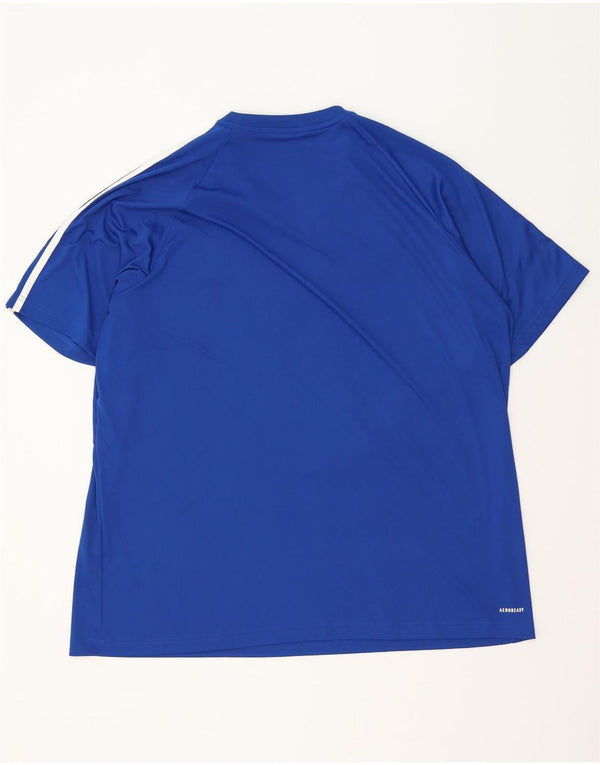 Adidas Mens Aeroready Camiseta Top 2XL Azul Poliéster