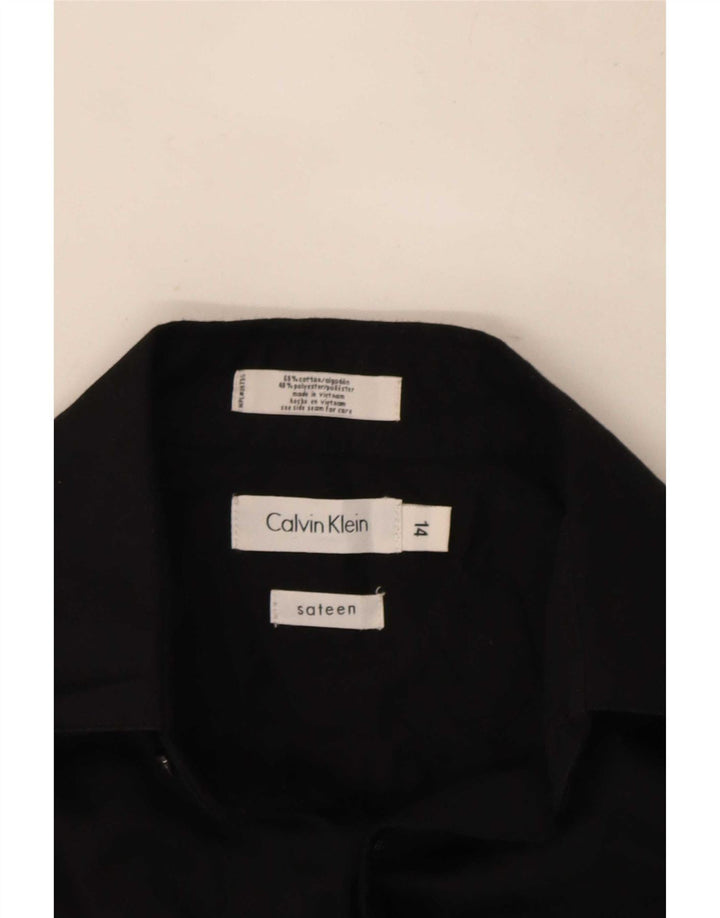 Camisa masculina Calvin Klein 13-14 anos algodão preto