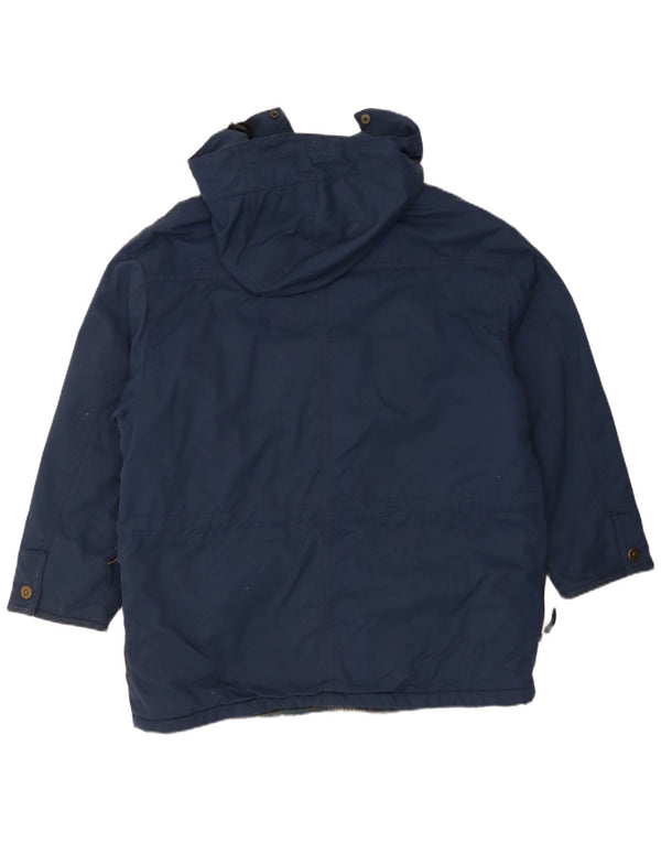 Jaqueta corta-vento masculina Ellesse com capuz e ajuste solto Reino Unido 36 pequena azul marinho