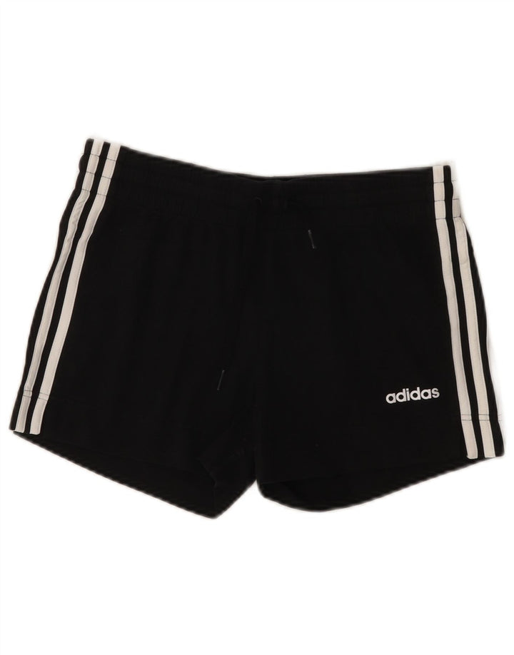 Shorts esportivos femininos ADIDAS UK 8/10 pequeno algodão preto