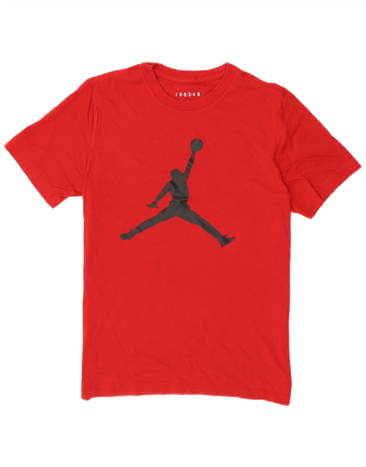 Jordan Mens Graphic T-Shirt Top Médio Vermelho