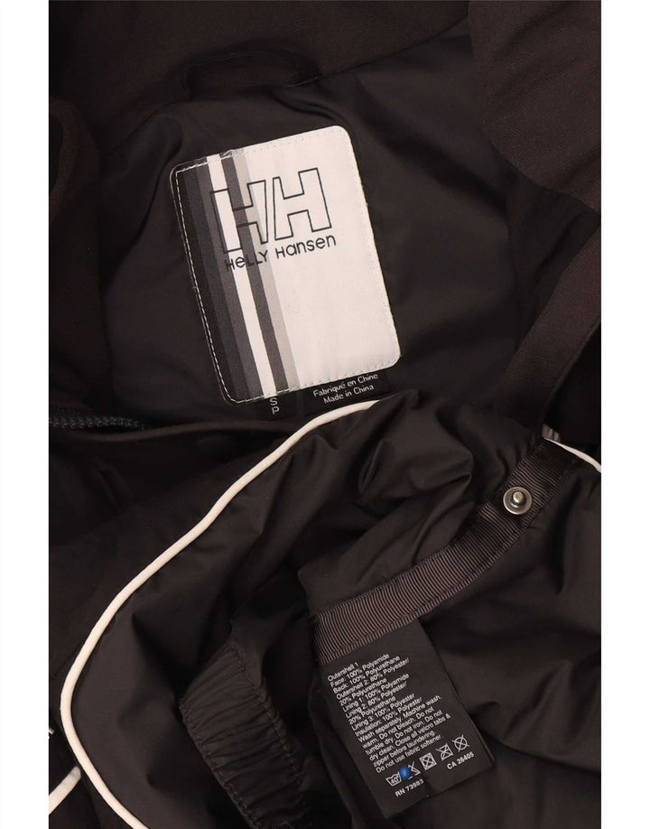Jaqueta de chuva feminina gráfica Helly Hansen Reino Unido 10 pequeno bloco colorido preto
