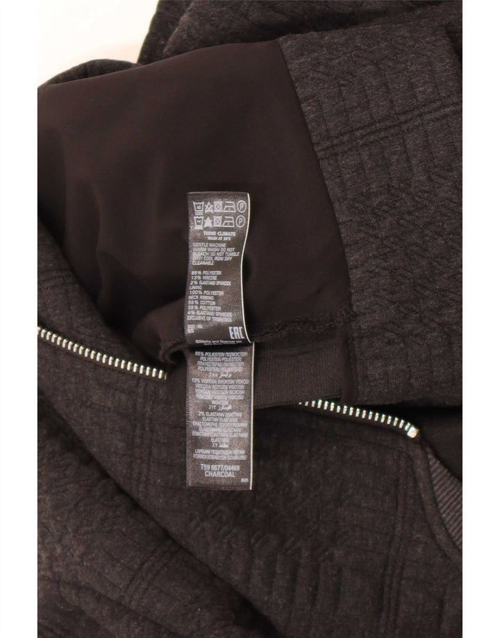 Jaqueta bomber feminina Marks & Spencer Reino Unido 14 grande poliéster cinza