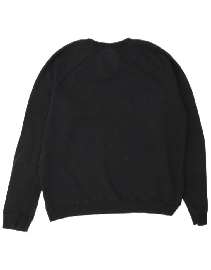 Nike feminino gráfico oversized moletom jumper reino unido 10 pequeno cinza algodão