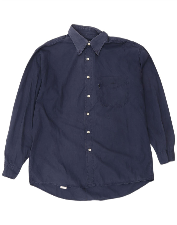 Camisa masculina Levi's grande algodão azul marinho