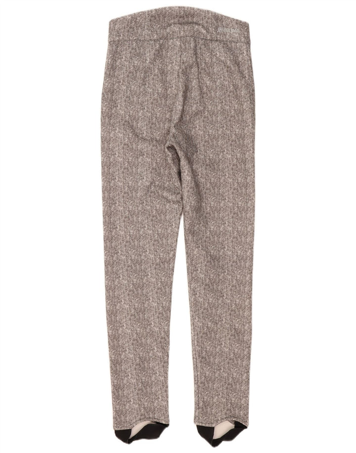 Calça casual feminina Colmar estribo IT 42 médio W30 L30 cinza espinha de peixe