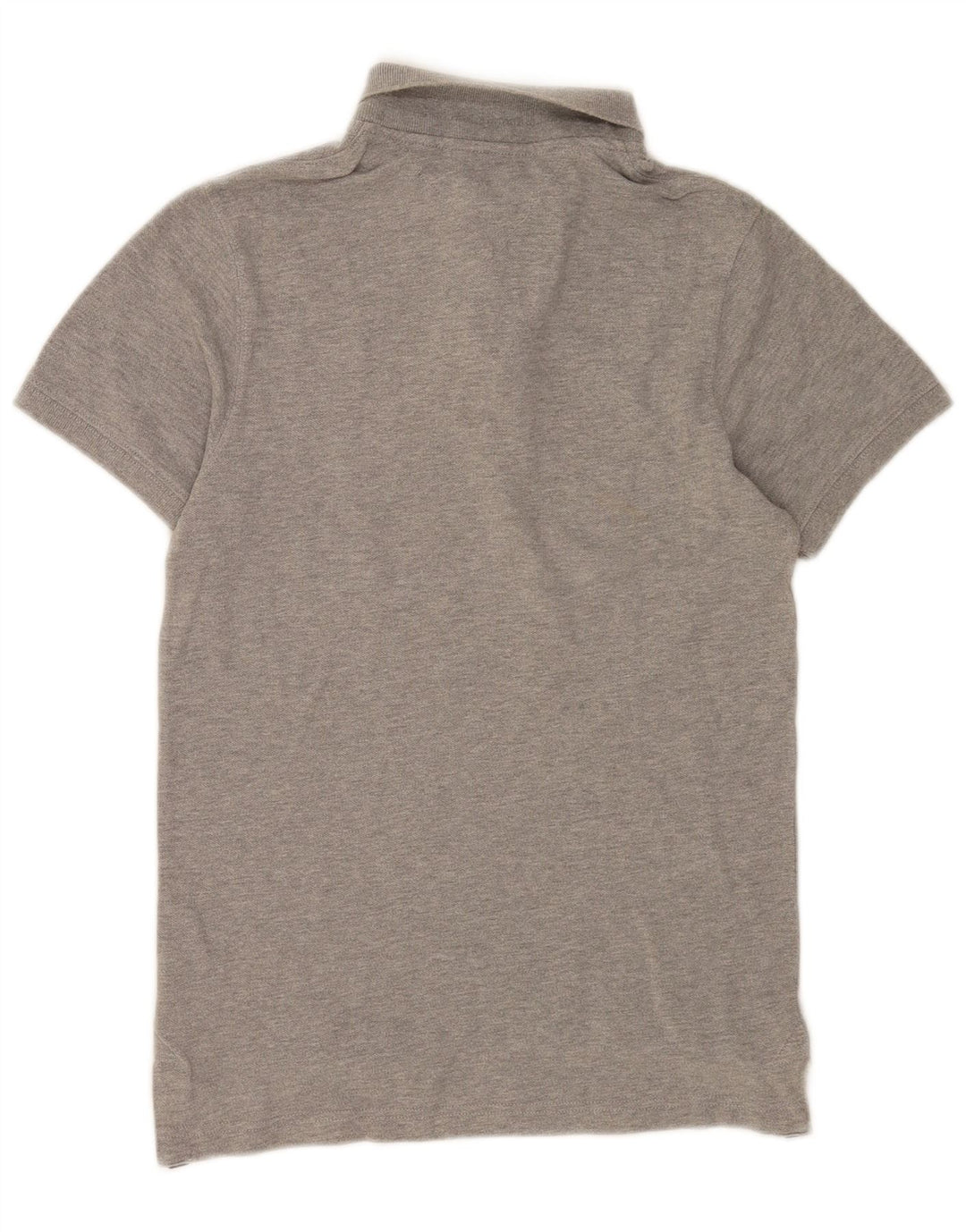 Camisa polo masculina Tommy Hilfiger pequena algodão cinza