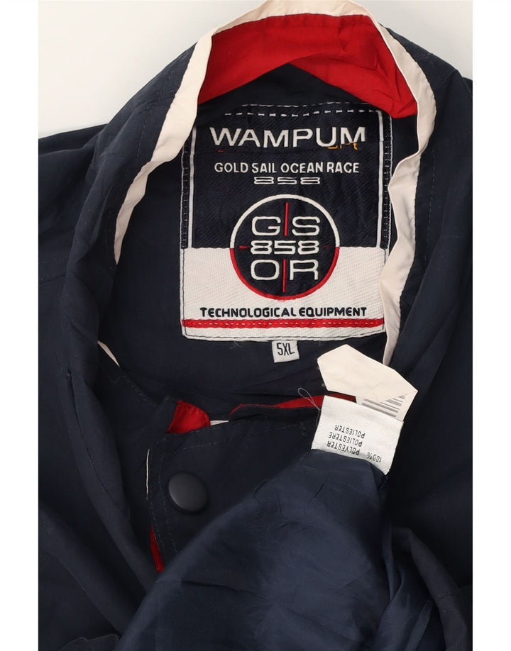 Wampum Mens Gilet UK 48 5XL Poliéster Azul Marinho