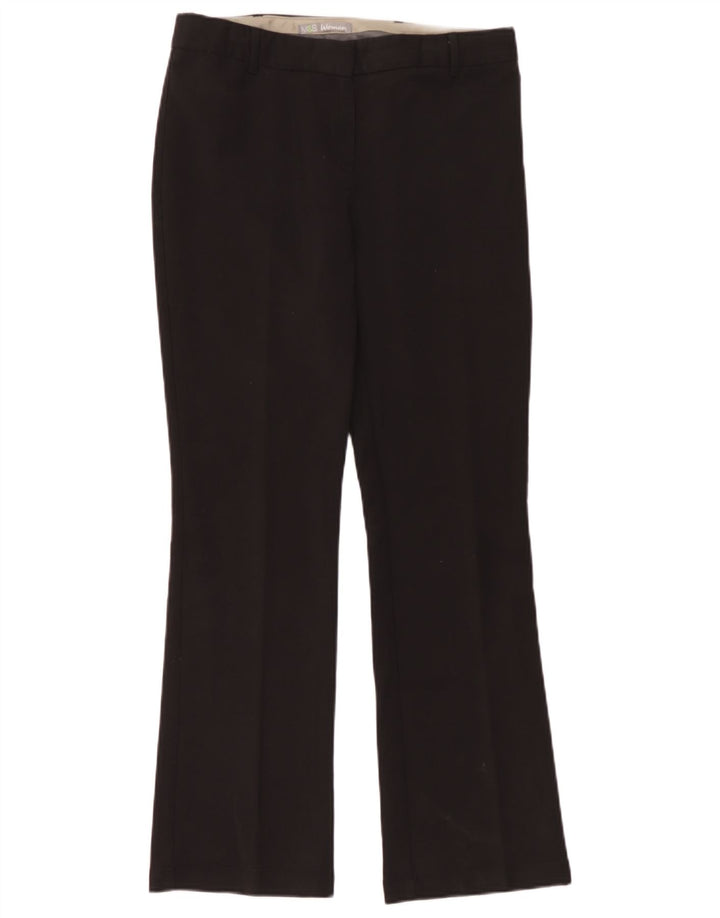 Calça casual feminina Marks & Spencer Bootcut Reino Unido 12 médio W32 L30 preta