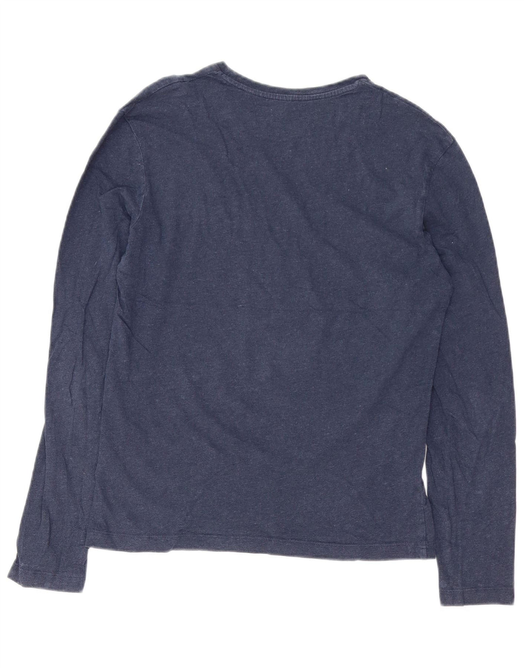 CALVIN KLEIN Top gráfico masculino manga comprida pequeno algodão azul marinho