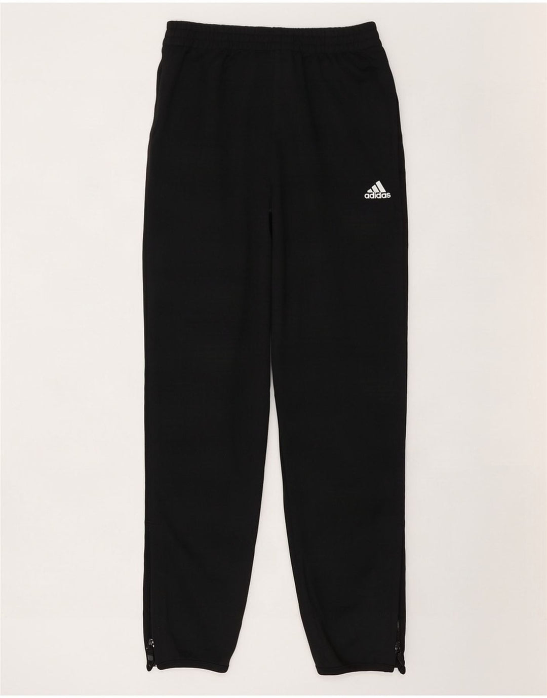 Calças de treino femininas Adidas UK 8 pequenas poliéster preto