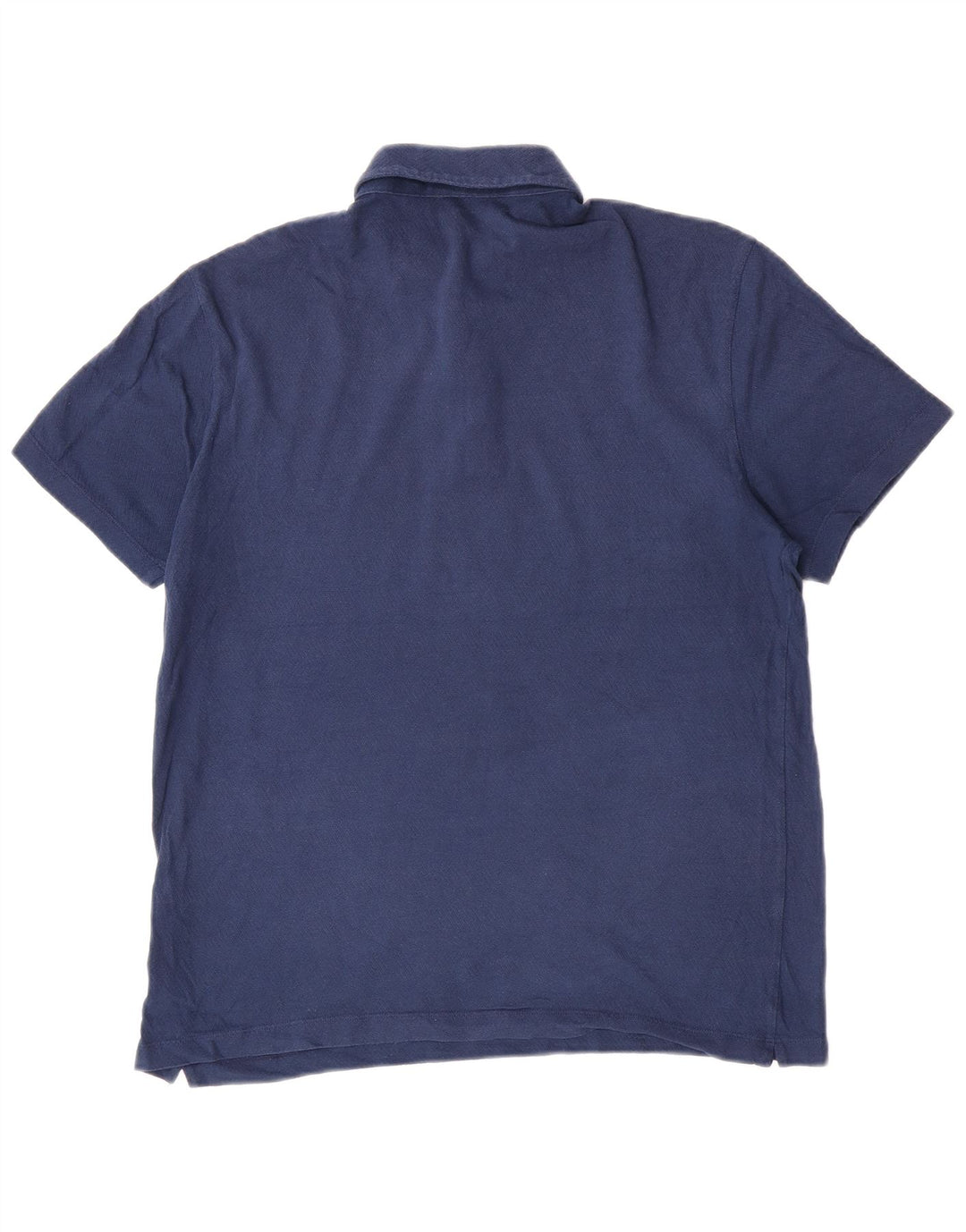 Camisa polo masculina Massimo Dutti grande algodão azul