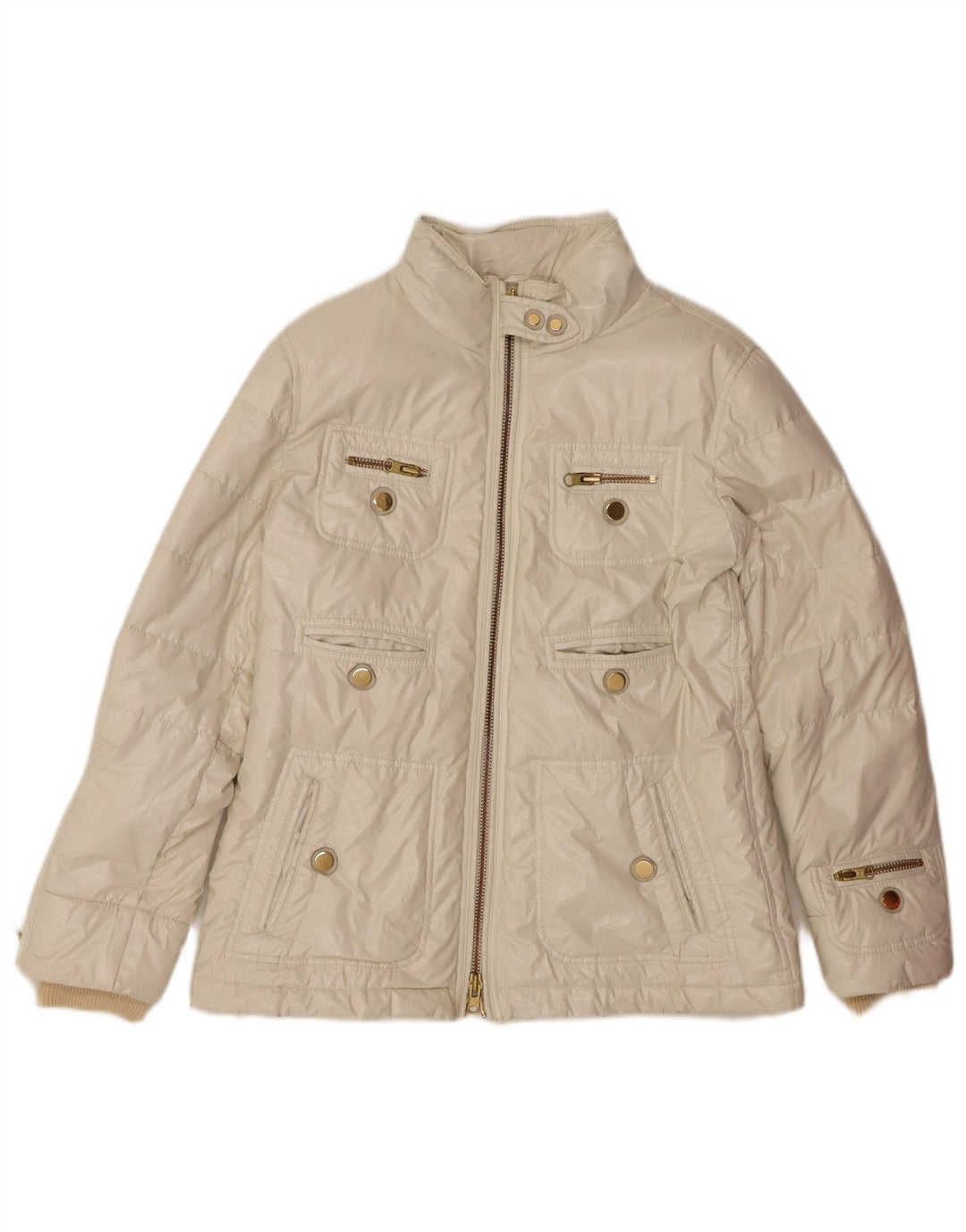 Jaqueta acolchoada feminina FAY UK 16 grande branco
