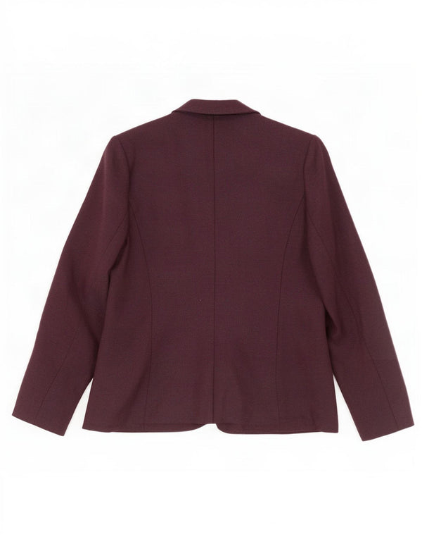 Jaqueta blazer feminina Marks & Spencer Reino Unido 14 espinha de peixe marrom médio