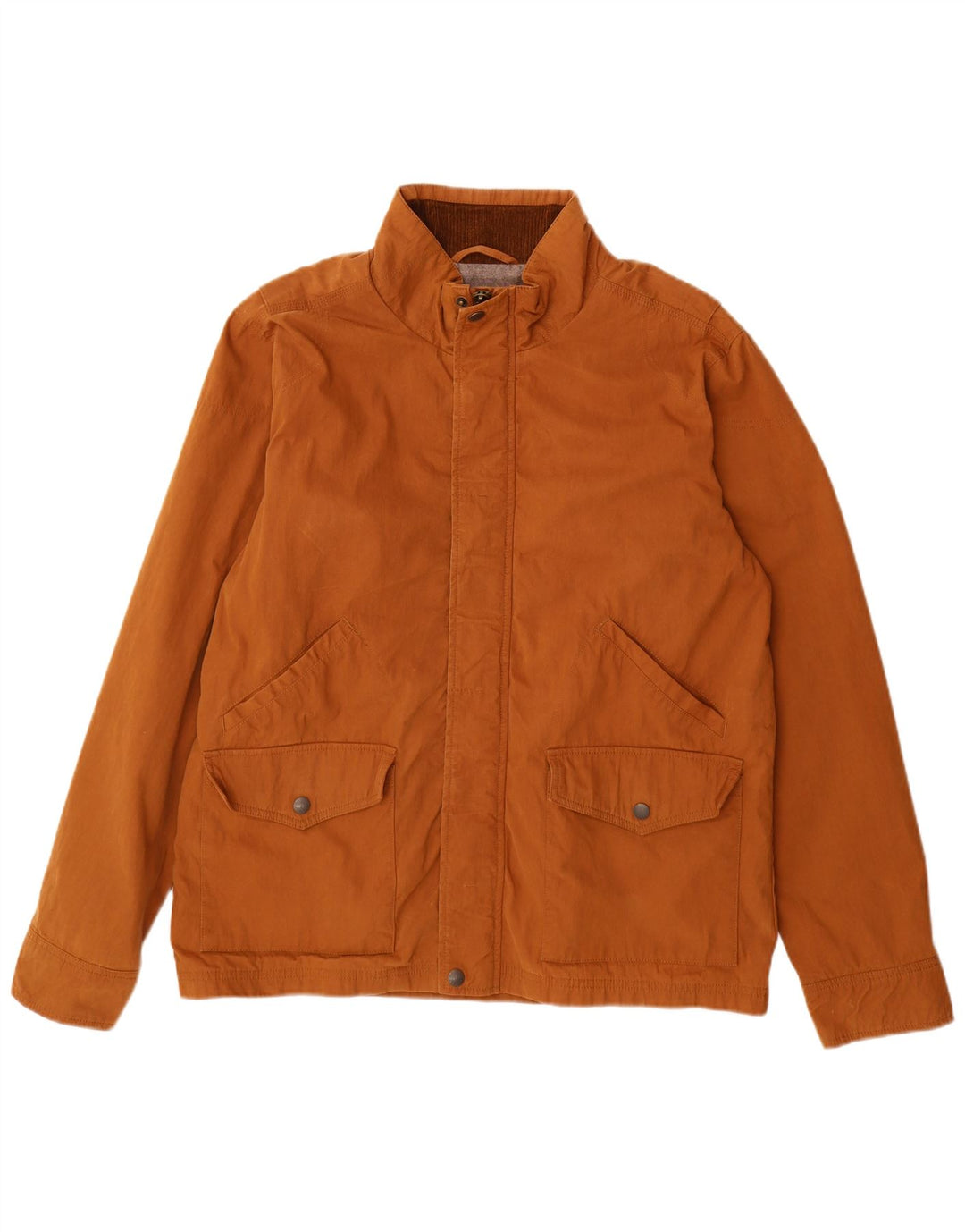 Jaqueta bomber masculina FAT FACE Reino Unido 40 grande algodão marrom