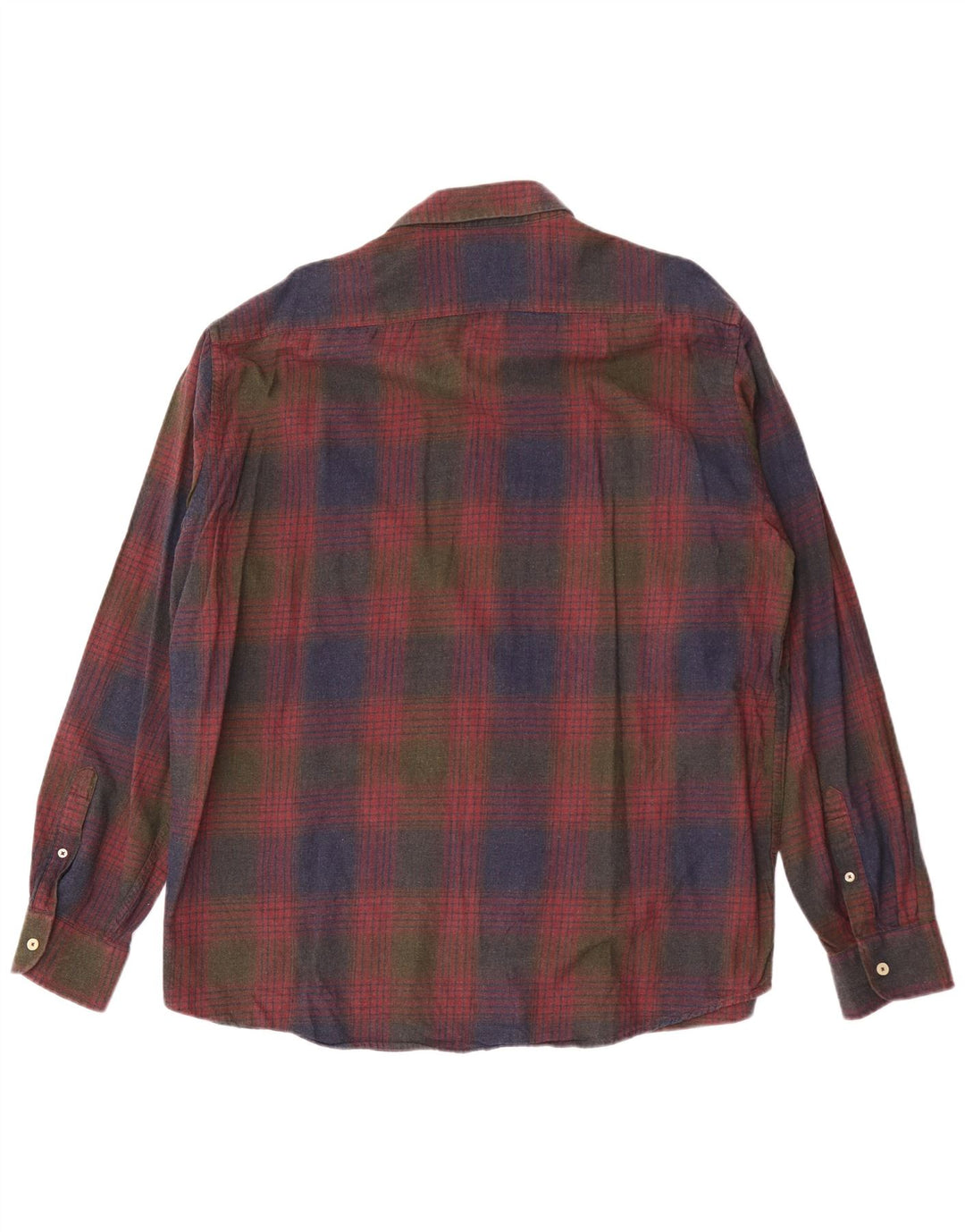 Camisa masculina Carrera Regular Fit 3XL algodão xadrez vermelho