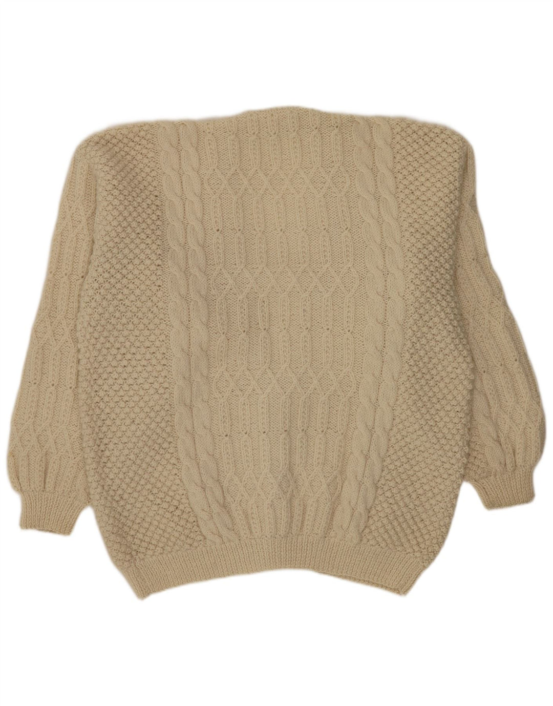 Suéter Cardigan Masculino Vintage XL Off White