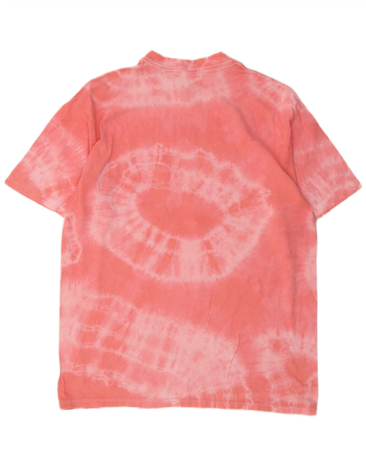 Camiseta masculina Dickies Top grande de algodão tie-dye rosa