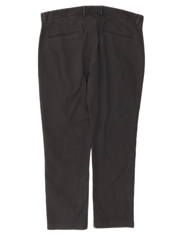Calça masculina Reiss Slim Suit W36 L27 algodão cinza