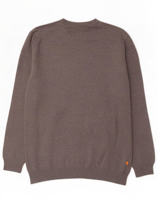 Suéter masculino Timberland com gola redonda 2XL lã de cordeiro cinza