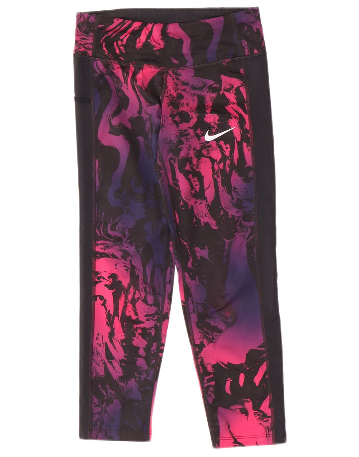 Nike Womens Dri Fit Leggings UK 6 XS Multicolor Tie Dye Poliéster