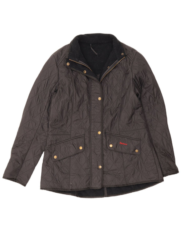 Jaqueta acolchoada feminina Barbour UK 16 grande preta