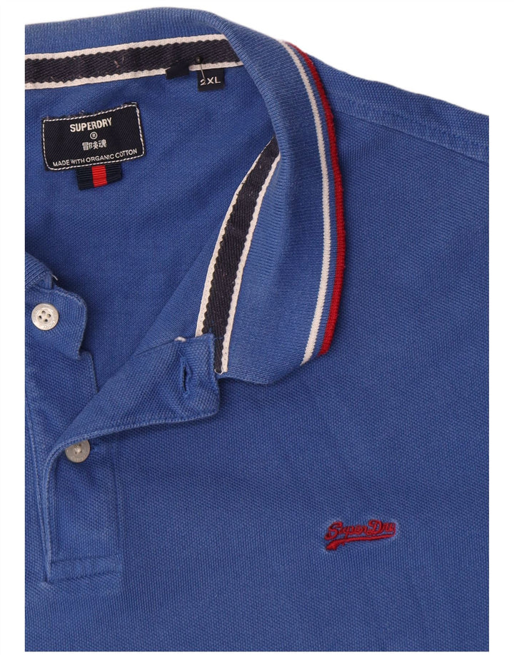 Camisa polo masculina Superdry 2XL algodão azul