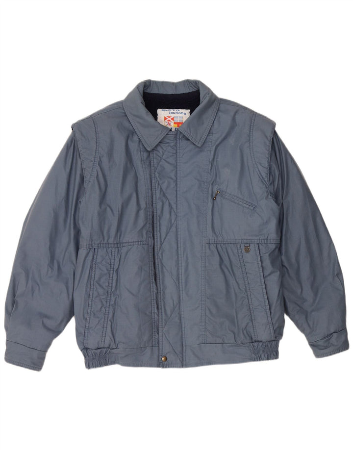 Jaqueta bomber masculina Polbot UK 42 XL poliéster azul