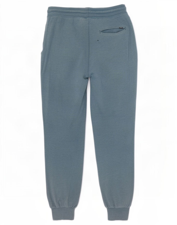Hurley Mens Graphic Tracksuit Calças Joggers Pequeno Azul Algodão