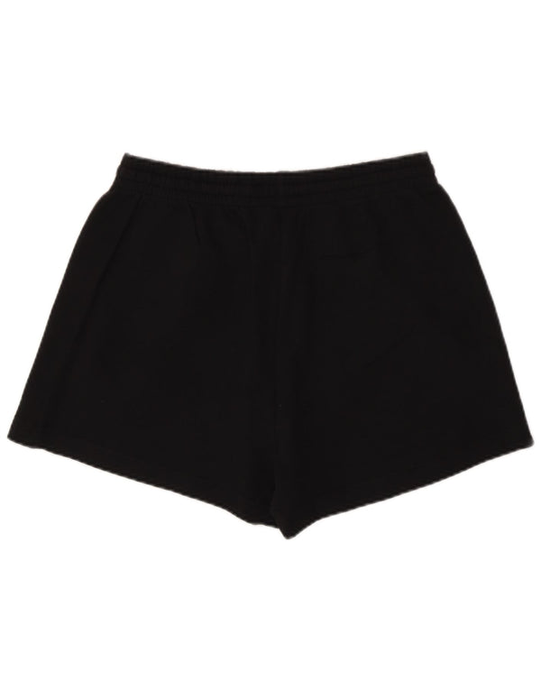Shorts esportivos femininos Adidas UK 12/14 médio preto algodão