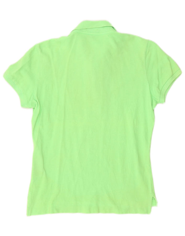 Ralph Lauren Camisa polo feminina skinny UK 16 grande algodão verde