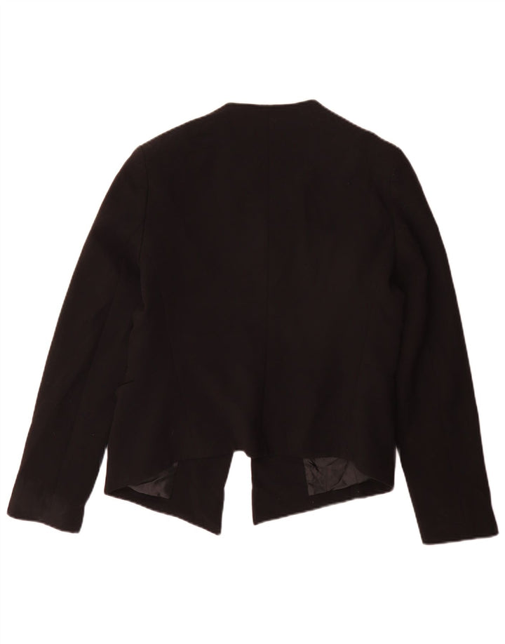 Jaqueta Blazer Feminina Topshop Reino Unido 14 Grande Poliéster Preto