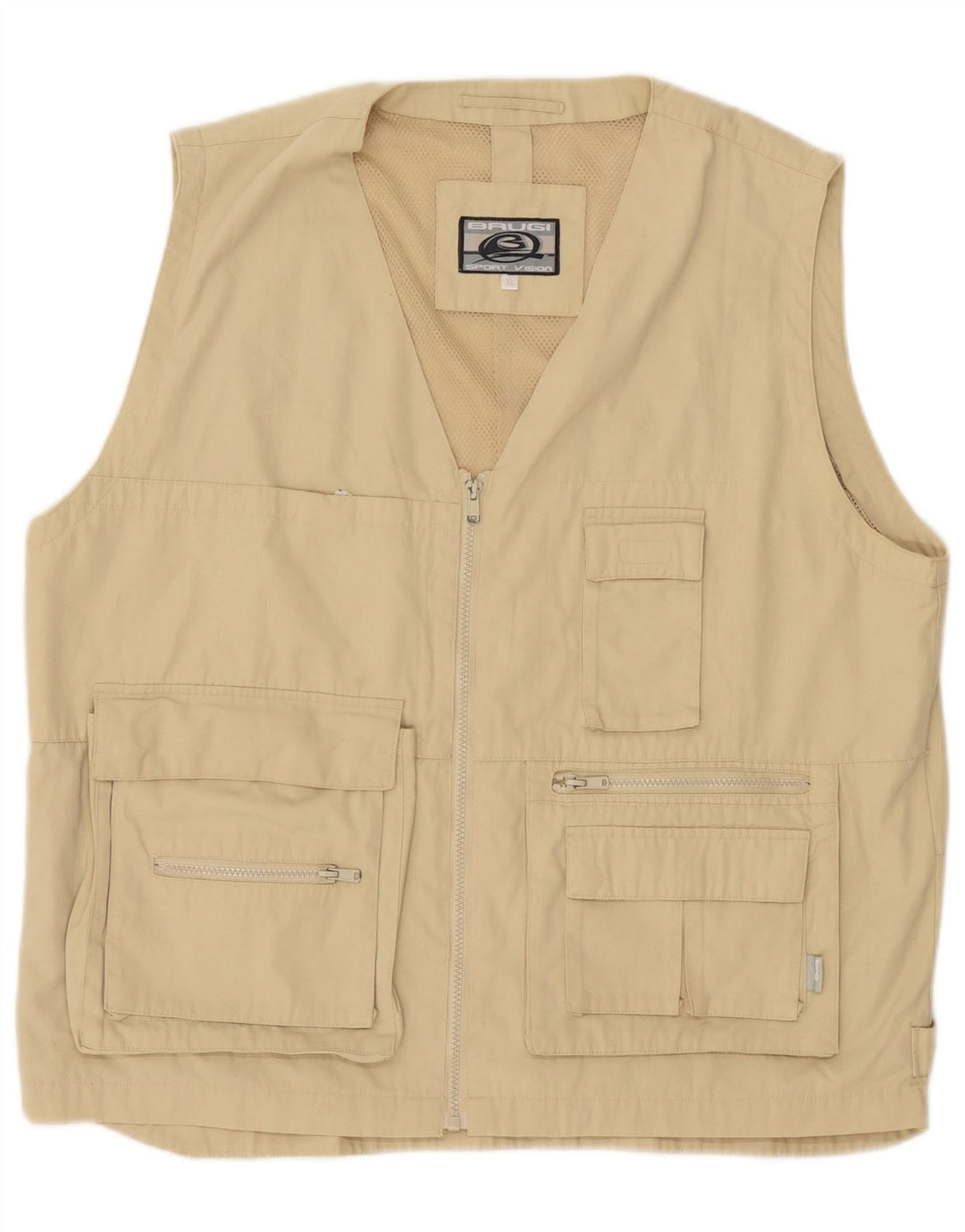 Colete utilitário masculino Brugi UK 42 XL bege