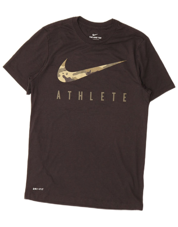Camiseta Nike Masculina Dri Fit Graphic Top Pequeno Poliéster Preto