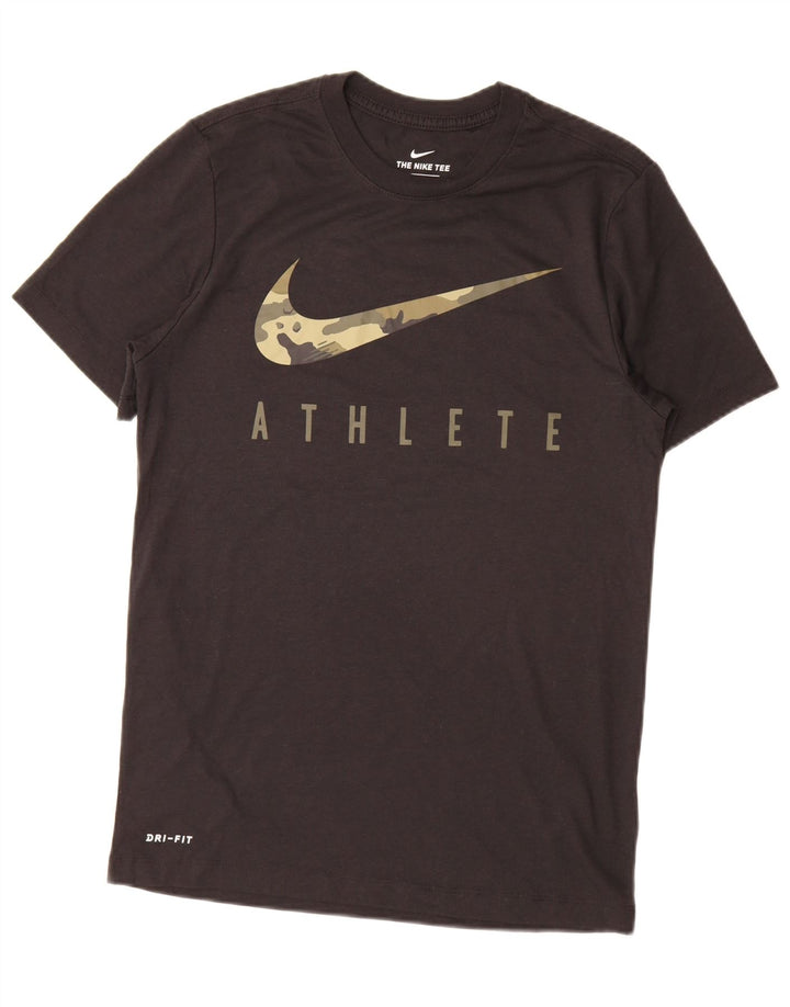 Camiseta Nike Masculina Dri Fit Graphic Top Pequeno Poliéster Preto