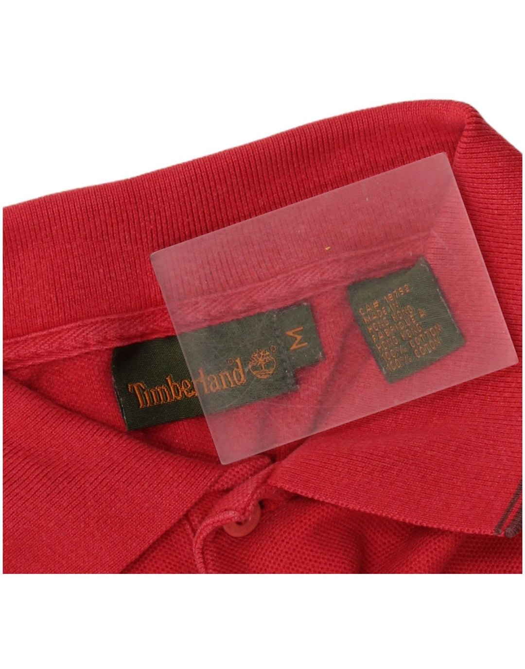 Camisa polo masculina Timberland médio algodão vermelho