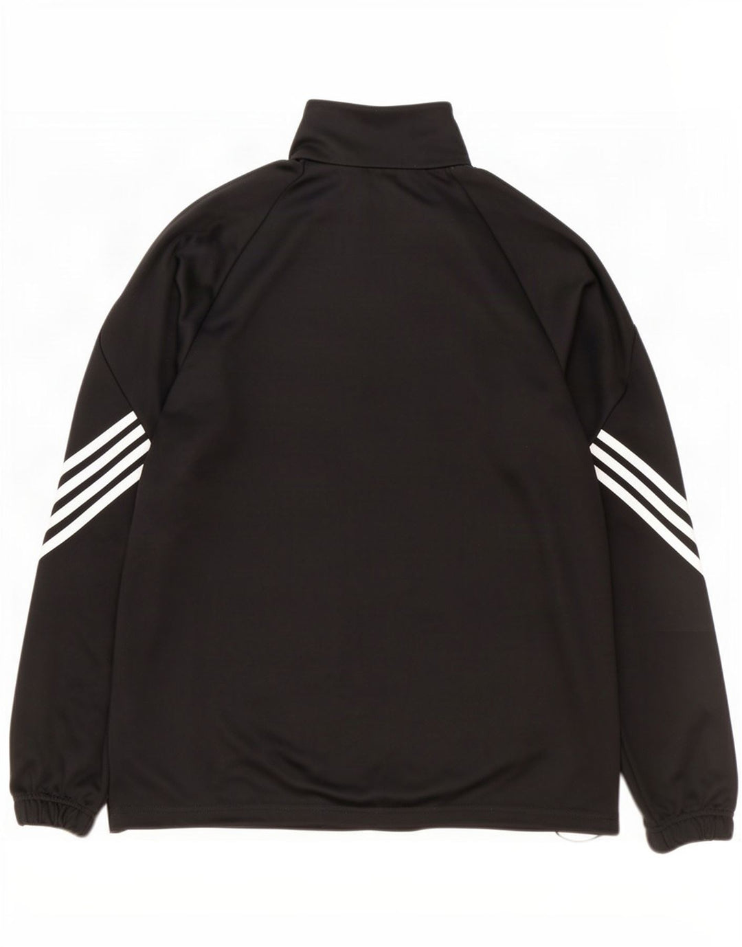 Adidas Mens Climalite Zip Neck Pullover Treino Top Grande Poliéster Preto