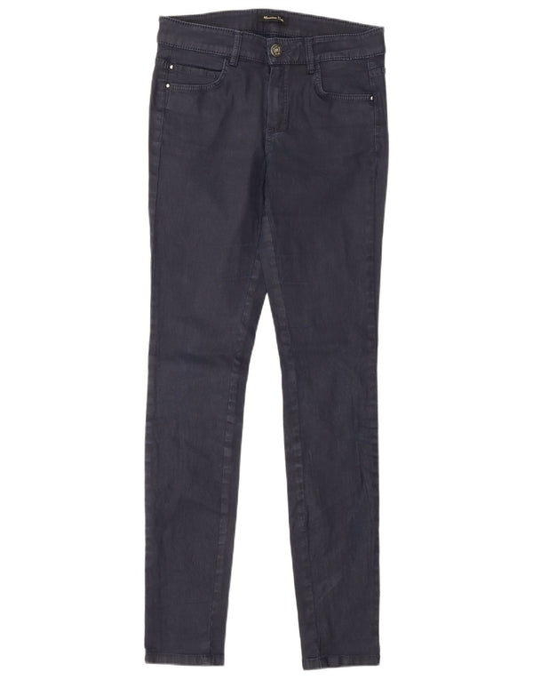 Calça casual skinny feminina MASSIMO DUTTI UE 36 XS W26 L29 azul marinho
