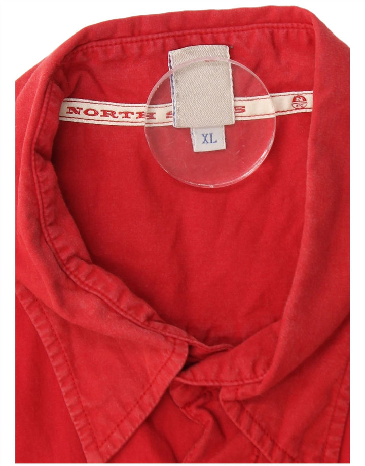 Camisa masculina de manga curta NORTH SAILS XL vermelha