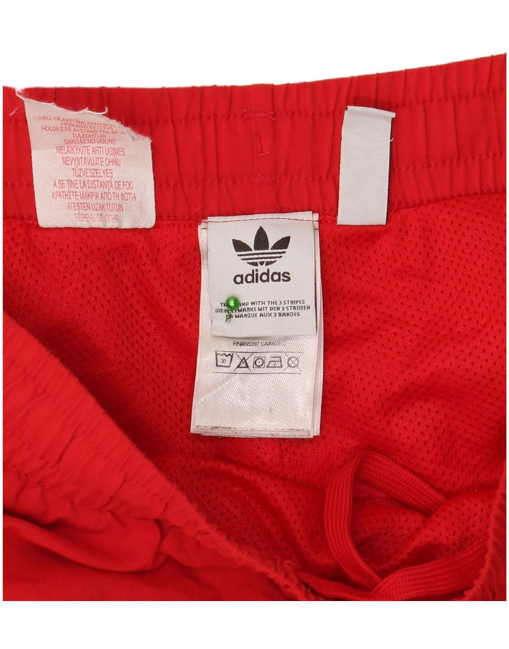 Shorts esportivos Adidas meninos 13-14 anos poliéster vermelho