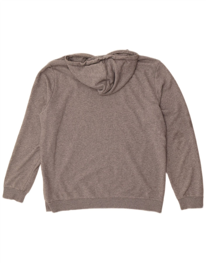 Puma Mens Hoodie Jumper Médio Algodão Cinza