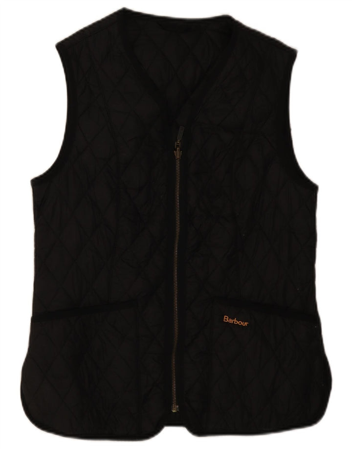 Colete acolchoado feminino Barbour UK 12 médio preto