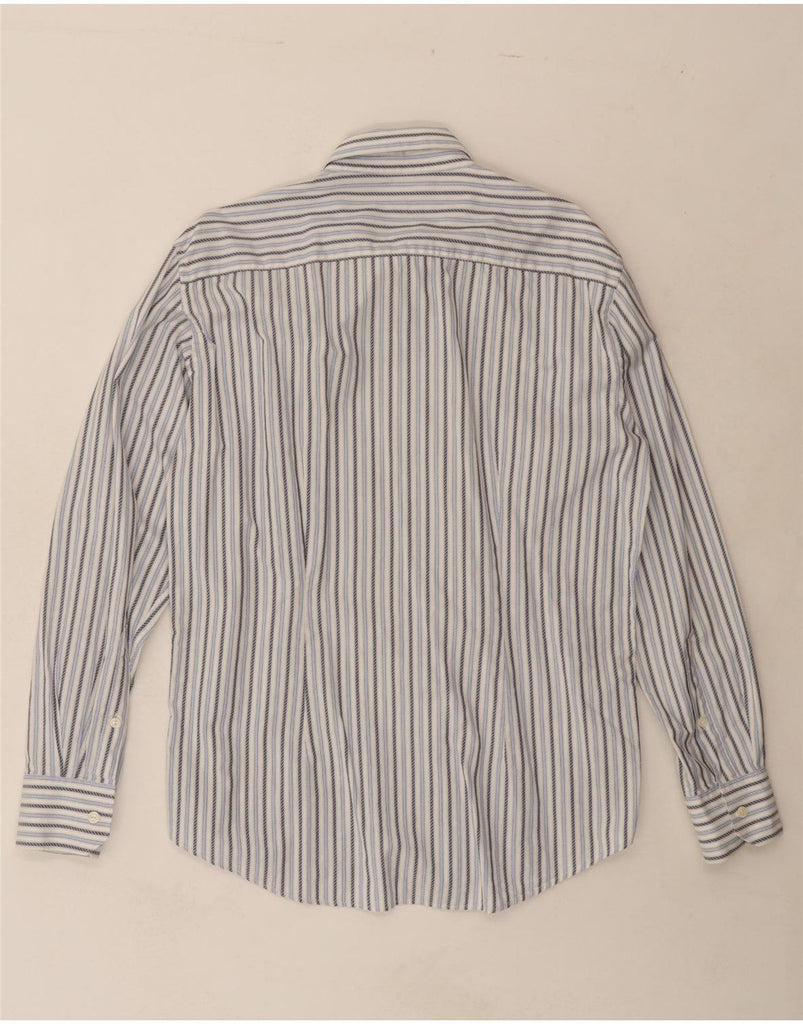 VERSACE Mens Shirt Size 41/16 Large Blue Striped Vintage Versace and Second-Hand Versace from Messina Hembry 