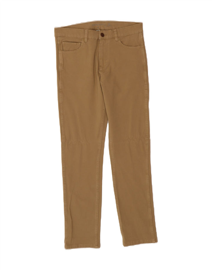 QUIKSILVER Mens Straight Casual Trousers W30 L31 Brown Cotton Vintage Quiksilver and Second-Hand Quiksilver from Messina Hembry 